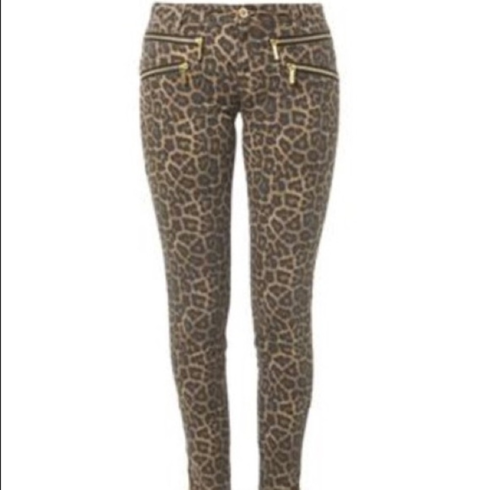 Michael Kors leopard jeans size 8